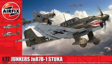 Image of Airfix Model Set - A03087A Junkers Ju87 B-1 Stuka Model Building Kit - Plastic