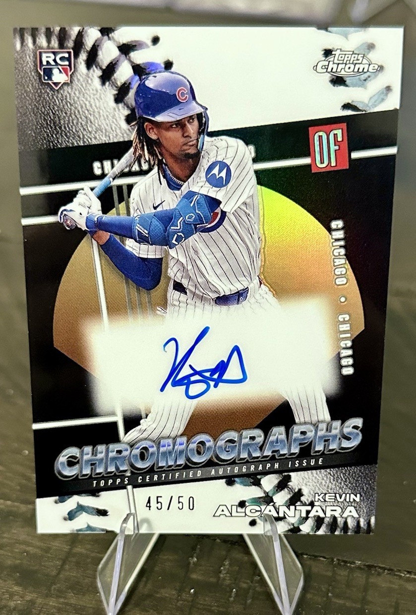 2025 Topps Chrome- Chromographs Kevin Alcantara On Card Auto /50