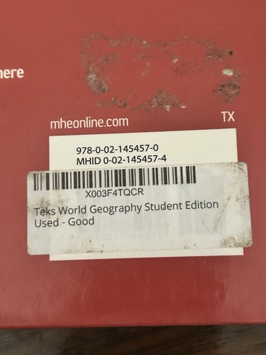 TEKS WORLD GEOGRAPHY STUDENT EDITION-See Pictures Hardcover - Picture 10 of 11