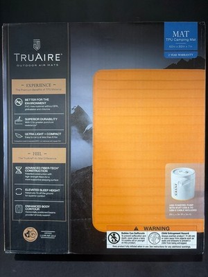 Intex TruAire TPU Inflatable Camping Mattress w/ USB QUICKFILL Air Pump-Queen