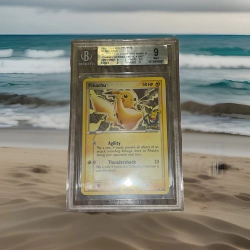 PIKACHU JOURNEY ACROSS AMERICA 10th Anniversary Pikachu # 012 Bgs 9 Mint