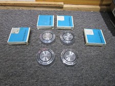 67 Corvette Die Cast Chrome Plated Rally Wheel Caps 4 Gm Nos 3901715 427 327