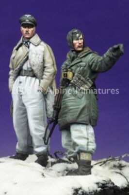 ALPINE MINIATURES 35065 , SS Officers LAH Kharkov Set #2 (2 Fig.), Maßstab 1:35