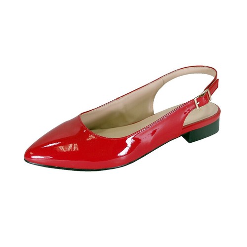 THE ROW Square Toe Flat Pump Leather Flats in Camel Size 37 $990