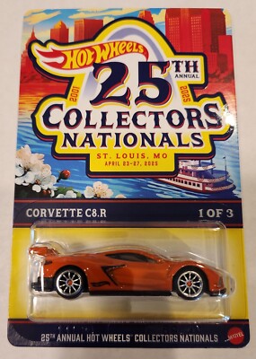 2025 Hot Wheels 25th Nationals St Louis Convention Corvette C8.R