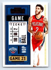 2020-21 Panini Contenders Red Game Ticket Lonzo Ball #32 