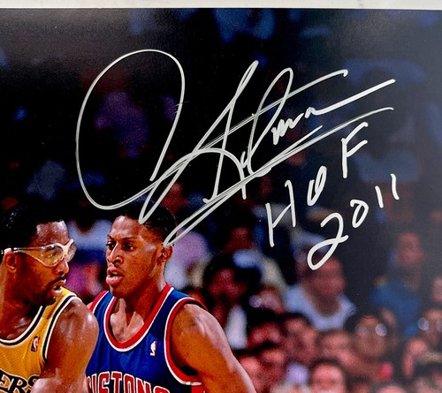 DENNIS RODMAN 11x14 NBA FINALS SIGNED /INSCRIBED "HOF 2011" LAKERS 11x14 PSA DNA - Picture 2 of 3