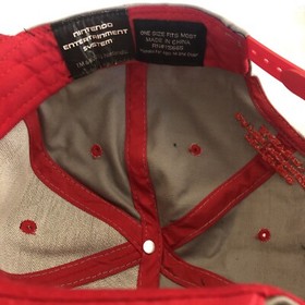 Nintendo Entertainment System Snapback Hat NES Flat Bill Controller Gray/Red