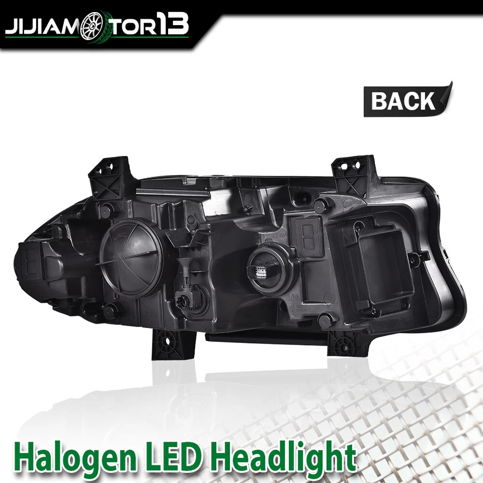FIT FOR DODGE CHARGER 2015-2021 2022 HALOGEN HEADLIGHT LAMPS RIGHT + LEFT SIDE - Image 3 of 4