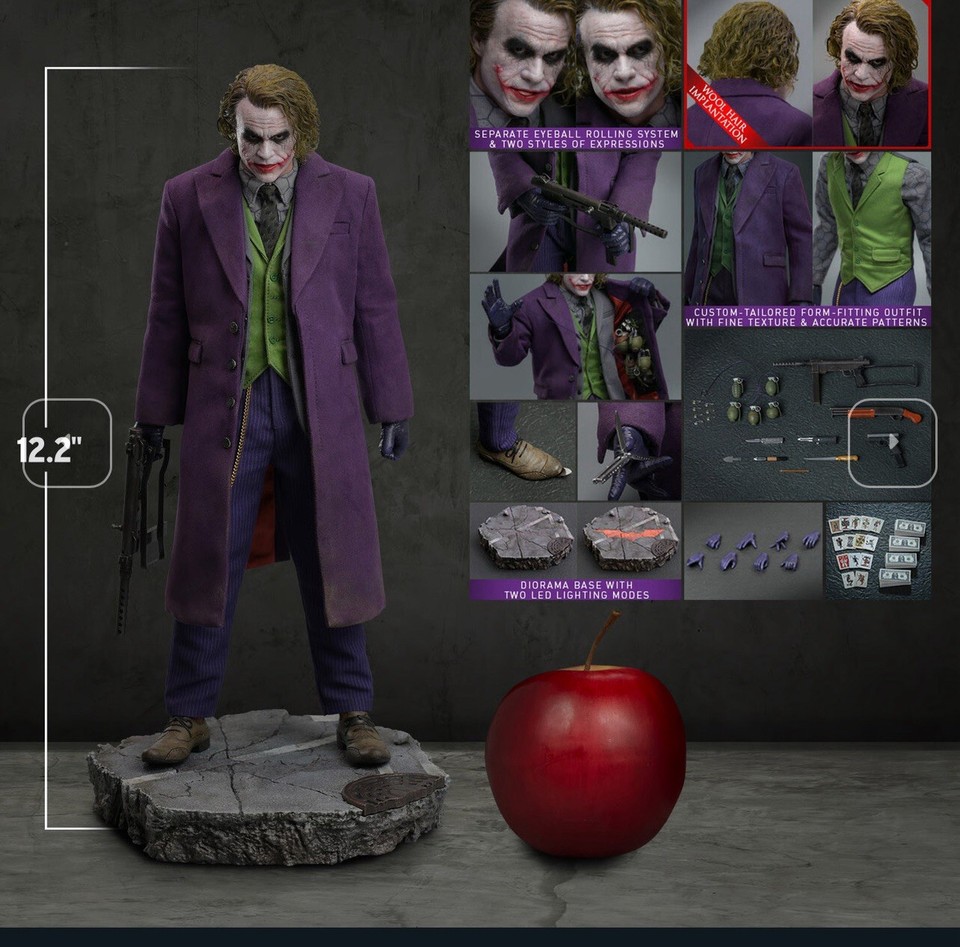 Action Figure Fondjoy Joker Deluxe 19cm &ndash; Il Cavaliere Oscuro &ndash; Heath Ledger