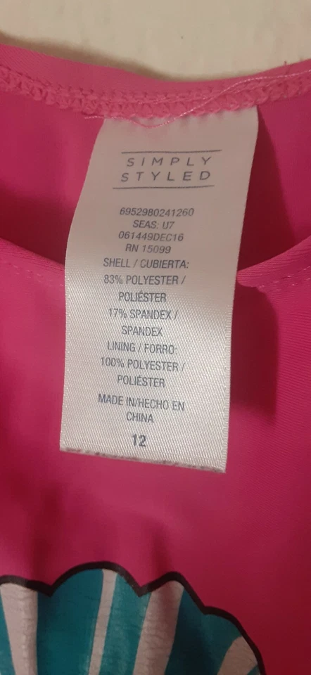 Verano Niños Niñas Traje de Baño Una Pieza Talla 12 Color Rosa CÓMODO  Foto 3 de 4