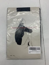 Everswe Womens Black Seamless Sheer Tights 15D