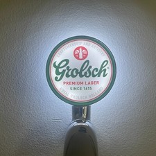 Brand New Grolsch 3.4% Premium Beer Badge! Pump Badge! Frog Eye Lens