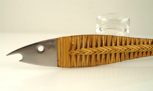 Old Carl AUBOCK Vienna 1950s CAPLIFTER FISH - Steel and Bamboo Amboss Auböck - 第 6/8 張圖片
