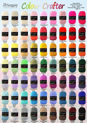 Scheepjes Colour Crafter - hypoallergen - 100% Antipilling Acryl - 100g