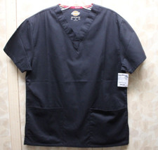 Dickies Scrubs XS 86806 Black V Neck Scrub Top Dickies EDS Signature BLWZ
