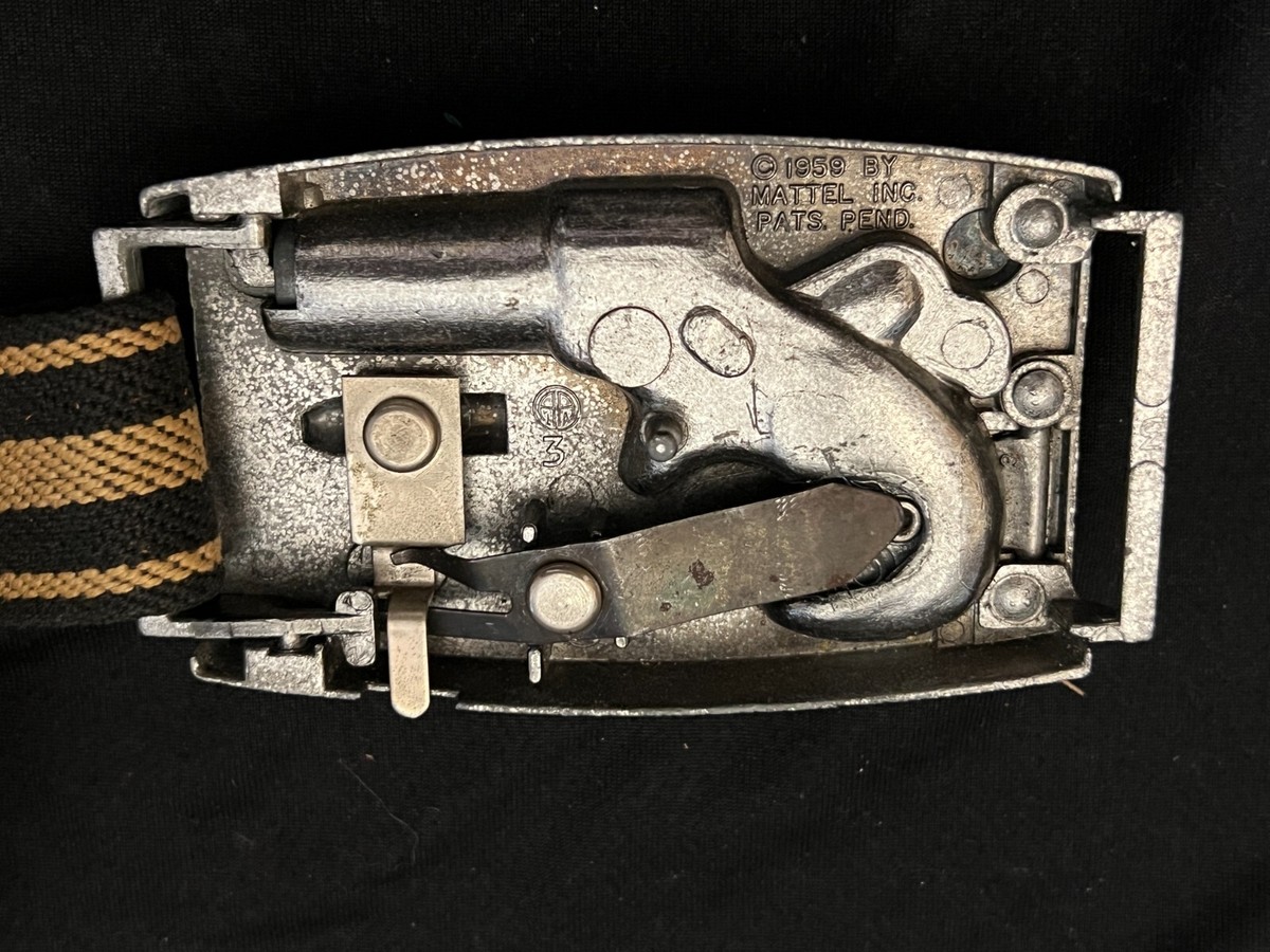 1959 MATTEL TOY 1867 REMINGTON DERRINGER IN BELT BUCKLE