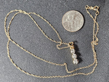 ? 10K Yellow Gold 20 inch Necklace w/PENDANT 2 g grams 3110.19 per troy oz