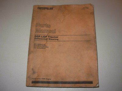 Caterpillar D6R LGP Tractor Diff Steering Parts Manual , 9PN1-p , SEBP2619