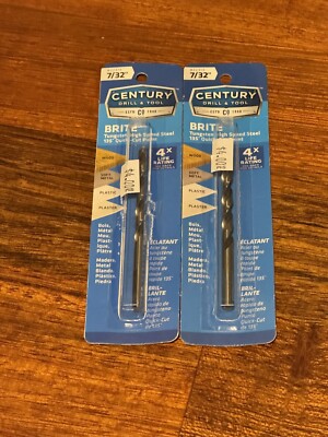 Century Drill & Tool Pro Grade Brite Drill Bit, 7/32'' shank Count 2