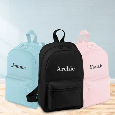 U&S CLOTHING Personalisierter Kinderrucksack maßgeschneiderter Name bestickte Schultasche Kinder PE Brotdose