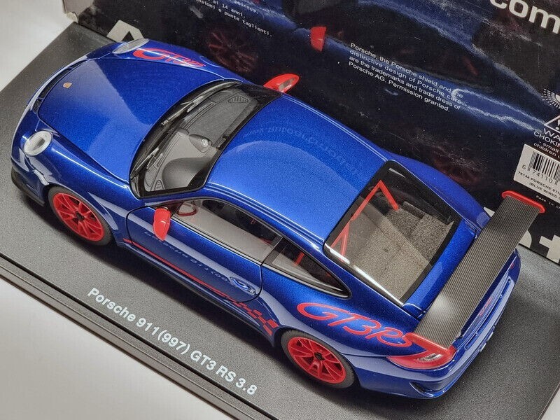 1/18 AutoArt 78144 Porsche 911 997 GT3 RS GT3RS blue with
