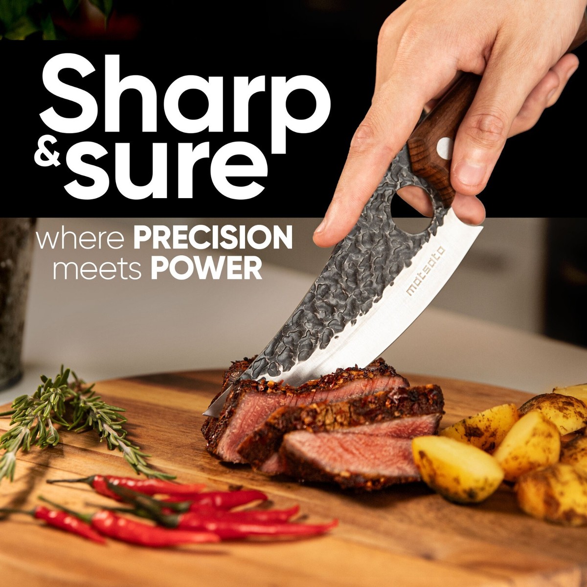 MATSATO® Premium Chef Knife. Japanese Steel Kitchen Knives for