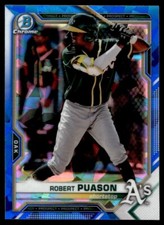 2021 Bowman Chrome Sapphire Robert Puason G111 Oakland Athletics #BCP-45
