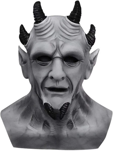Sin of Pride Superbia Mask Devil Creepy Demon Full Head Latex Mask Halloween Cos - Picture 5 of 8