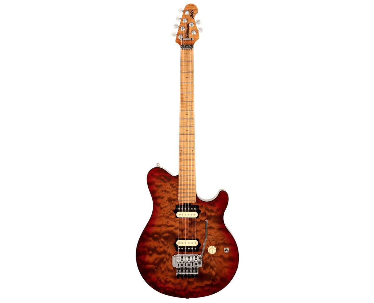Ernie Ball Music Man Axis Electric Guitar - Roasted Amber Quilt | eBay