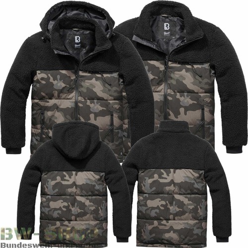 BRANDIT TEDDYFLEECE JACKSON JACKE + KAPUZE WINTERJACKE JAGD OUTDOOR FLEECEJACKE - Bild 3 von 3