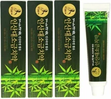 INSAN Bamboo Salt Toothpaste (3 Set) 100% Natural Without Addictive Chemical