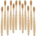 20Pcs Bamboo Toothbrush Natural Organic Medium BPA Free Soft Healthy Brush USA