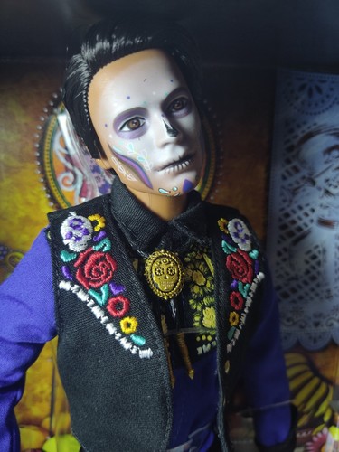 2022 Barbie Ken Dia De Muertos Day of The Dead Doll HBY10 New in Shipper - Picture 8 of 14