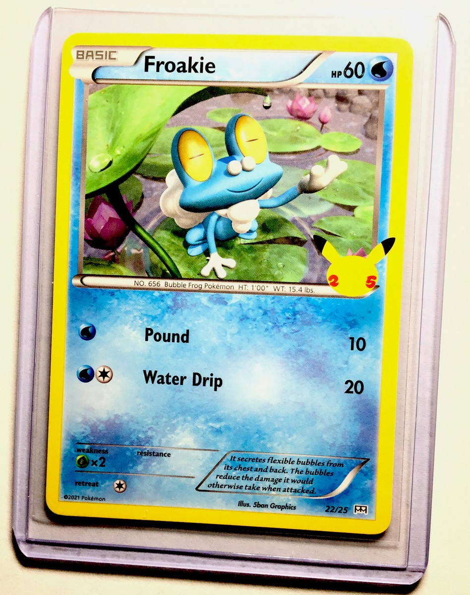 mcdonald's froakie pokemon card FROAKIE - 25th Anniversary Mcdonald’s - 22/25 - Non Holo - Pokemon Card