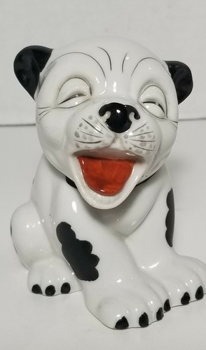 BONZO MADE IN OCCUPIED JAPAN TOOTHBRUSH HOLDER CERAMIC DOG FIGURINE - Picture 2 of 8