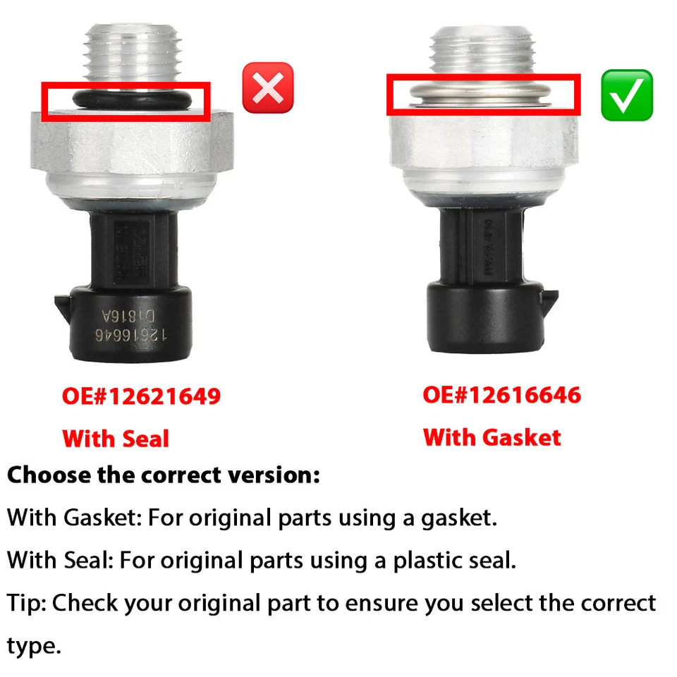 For GM Chevy Express Silverado 1500 2500 3500 2003-08 Oil Pressure Sensor Switch - Image 3 of 4