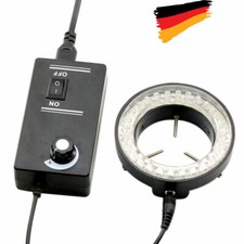 60LED verstellbaren Ring Licht Beleuchtung Lampe für Stereo-Zoom Mikroskop EU