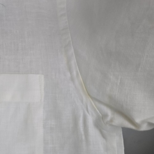 CANALI Made in Italy 100% Linen Size Small Mens Short Sleeve Sport Shirt White - Picture 11 of 17