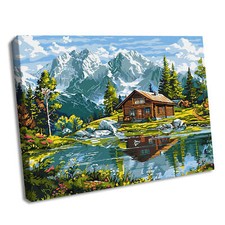 Ideyka Painting by Numbers kit Cozy Cottage KHO6351