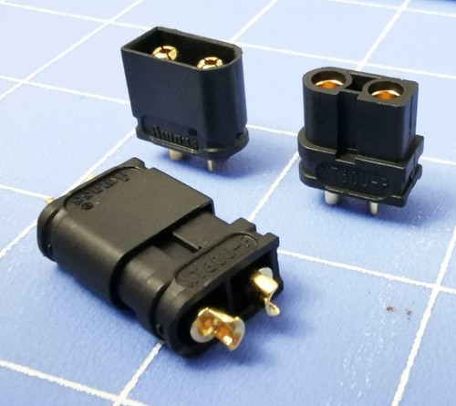 5 pairs AMASS XT60U XT60 Upgrade Plug Connector With 3.5mm Gold Plated 30A RC - Picture 4 of 9