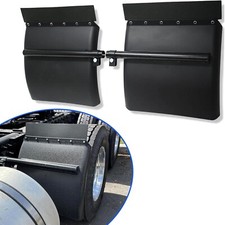 Pair Black Poly 24 X 24 Quarter Fenders For Semi Truck Volo Peterbilt Vnl Pair Black Poly 24 X 24 Quarter Fenders For Semi Truck Volo Peterbilt Vnl