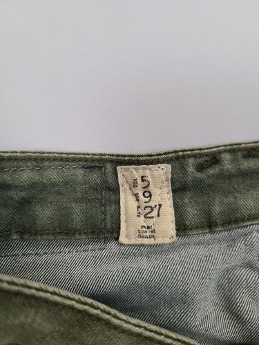 Volcom Shorts Teens 5 Green Denim Rolled Cut Off Casual Stylish Youth Kids - Picture 6 of 7