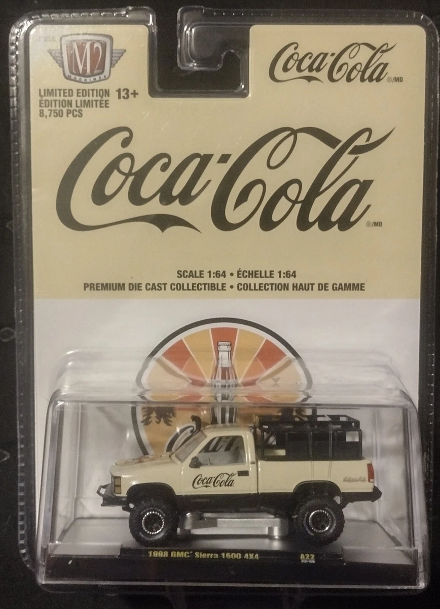 M2 Machines Coca Cola 1998 GMC Sierra 1500 4x4 1/64 LE 1 Of 8750