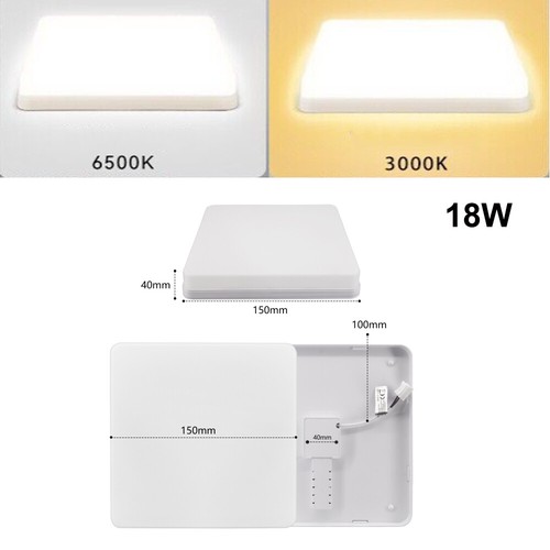 LED Ceiling Light Square Modern Panel Down Lights Kitchen Bedroom Bathroom Lamp - Picture 16 of 19