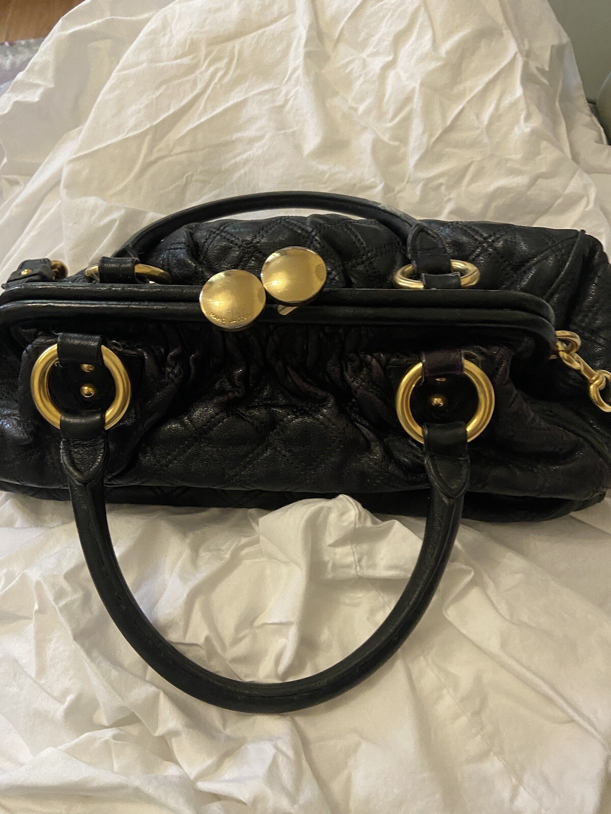 Marc Jacob’s The Stam Bag In Black image 6