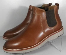 204326 SPBT50 MEN'S SHOES SIZE 9 M TAN LEATHER BOOTS JOHNSTON & MURPHY