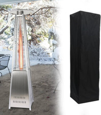 Outdoor Glass Tube Heater Cover - Waterproof Square Standing Patio Heater Protec