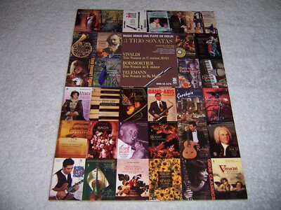 3 Trio Sonatas: Vivaldi, Boismorter and Telemann Music Minus One Flute or Violin