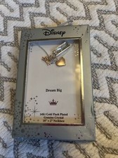 Disney 14Kt Gold Flash Plated necklace  Dream Big  Princess Rose Gold Tiara